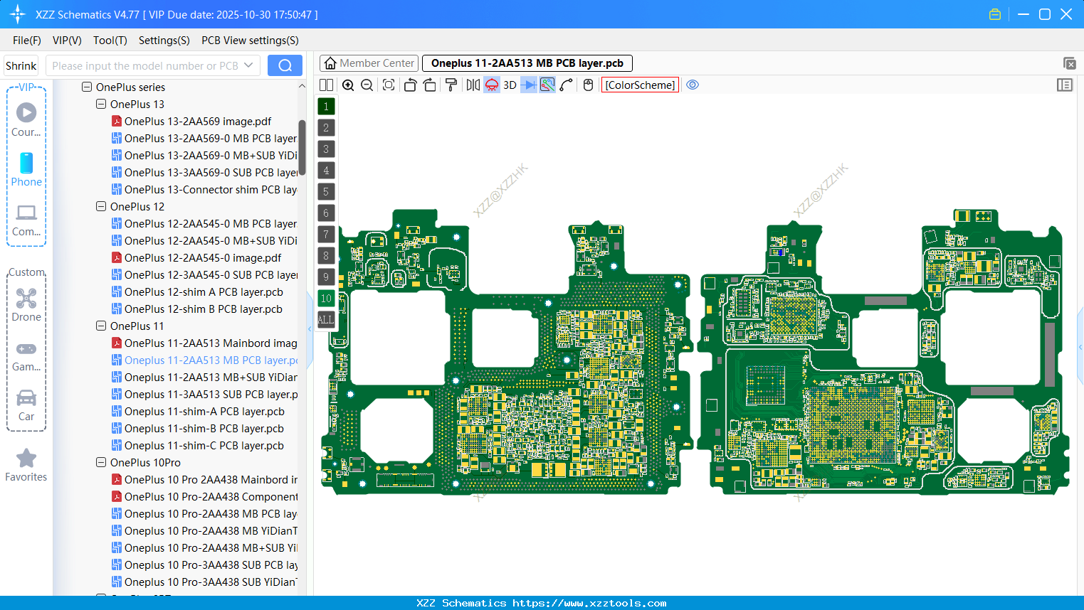 Oneplus 11-2AA513 MB PCB Layer